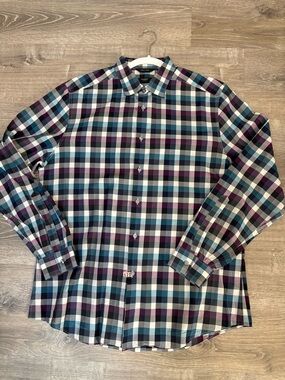 Paul Smith The Byard Plaid Button Down Shirt 161/2